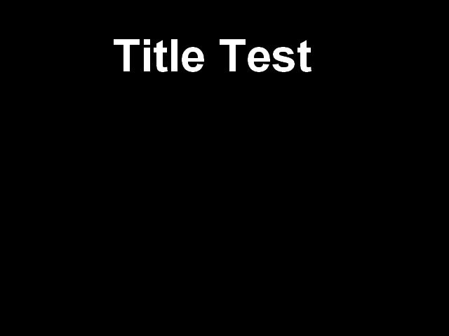 Title screen